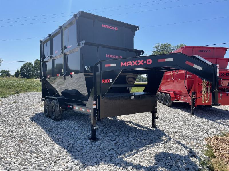2022 MAXXD ROX8314 Gooseneck Roll Off (2 20 Yard Bins) Dump Trailer