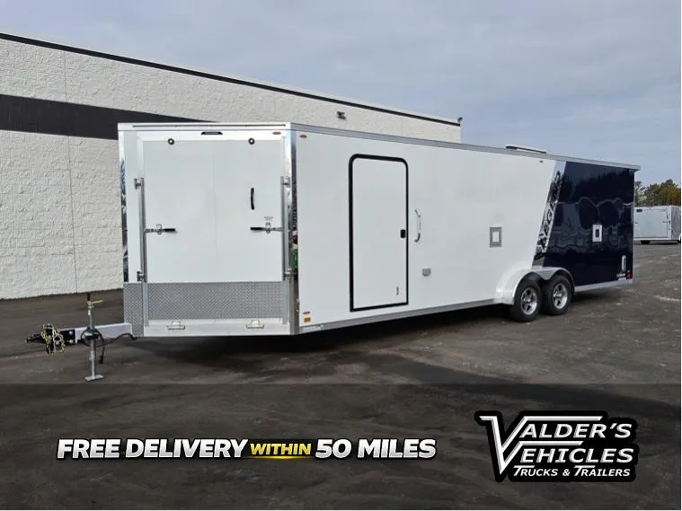 2026 Legend Trailers 7.5X26+5 EXPLORER ENCLOSED SNOW TRAILER Snowmobile Trailer