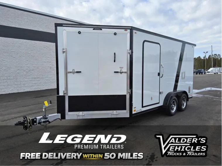 2026 Legend Trailers 7.5X14+5 EXPLORER ENCLOSED SNOW TRAILER Snowmobile Trailer