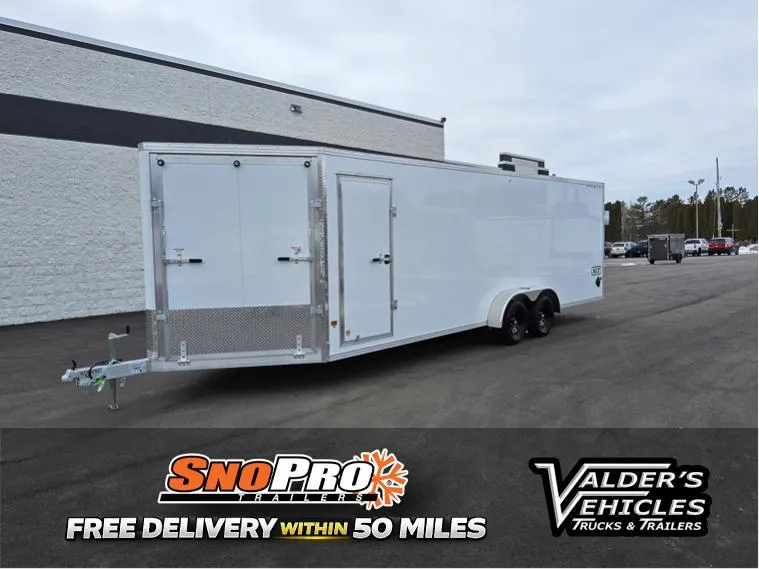 2026 SnoPro Trailers 7X24 XLT ENCLOSED SNOWMOBILE TRAILER Snowmobile Trailer