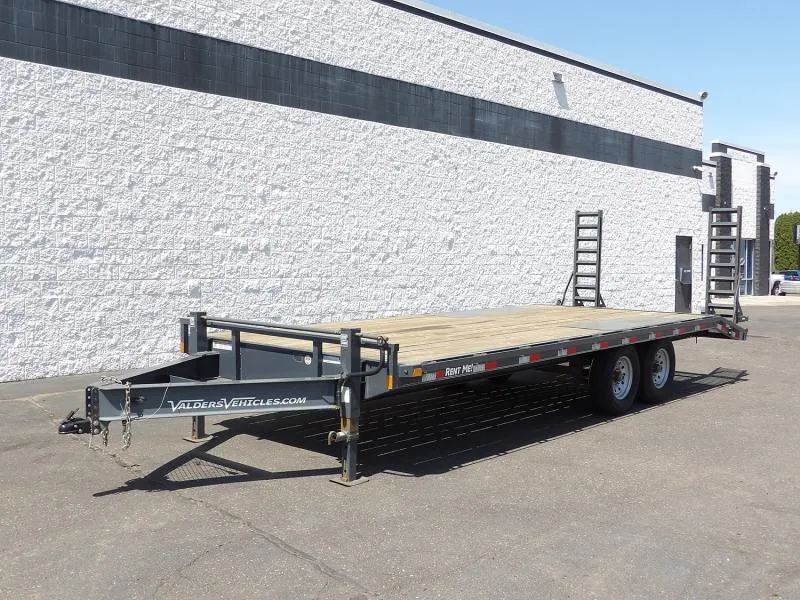 2023 Delco Trailers 102x22 Deckover Equipment Trailer Rental Car Hauler