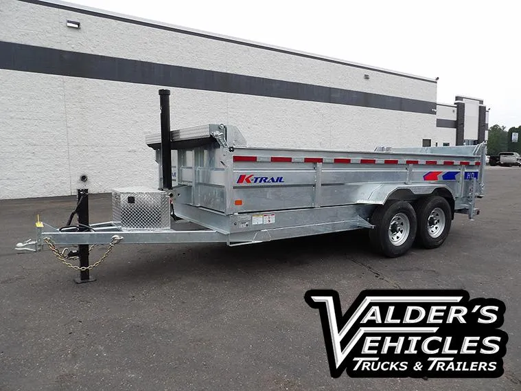 2025 K-Trail 82X16 GALVANIZED DUMP TRAILER 16K Dump Trailer