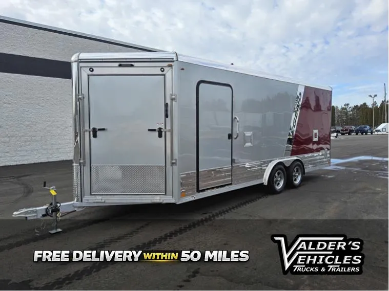 2026 Legend Trailers 8X20+4 DELUXE ENCLOSED SNOWMOBILE TRAILER Snowmobile Trailer