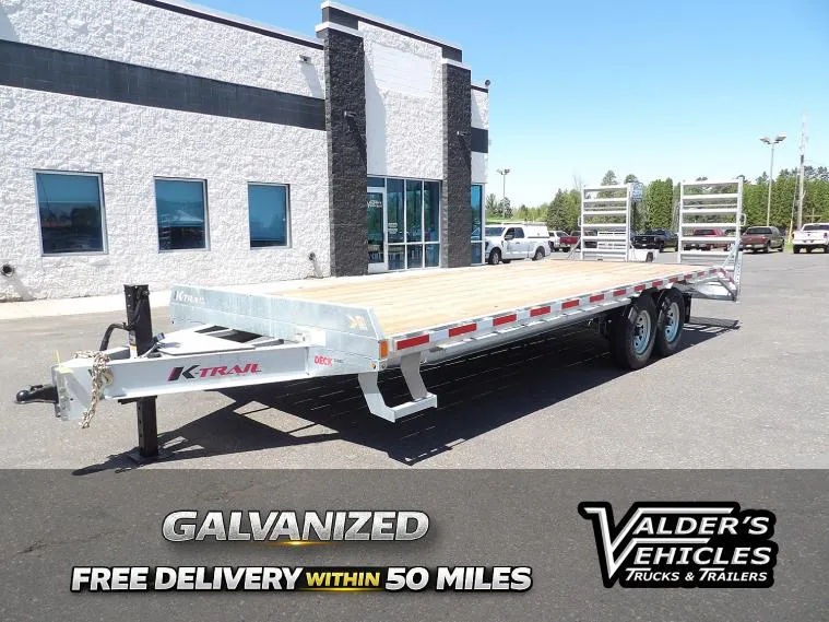 2025 K-Trail 23' GALVANIZED DECKOVER EQUIPMENT TRAILER Equipment Trailer