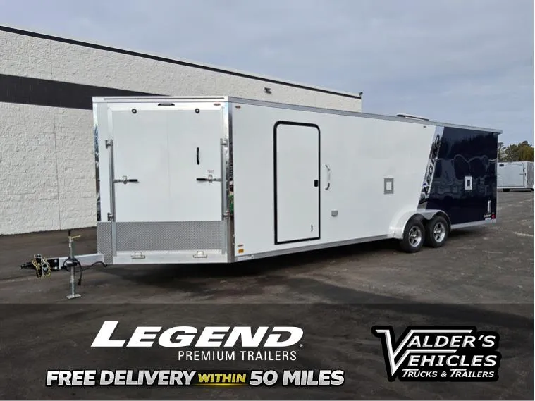 2026 Legend Trailers 7.5X26+5 EXPLORER ENCLOSED SNOW TRAILER Snowmobile Trailer
