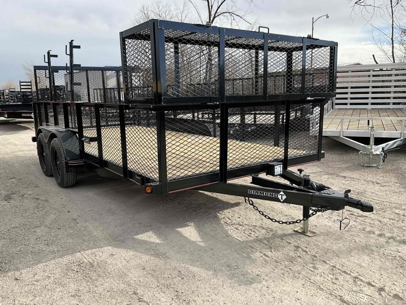 2023 Diamond T Trailers 8316RampGateLandscapeUtilityTA Jayhawk Trailers in Denver CO Dump