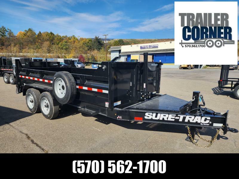 2024 SureTrac 7X14 PRO SERIES 17.6 GVWR RAMPS TARP KIT REAR