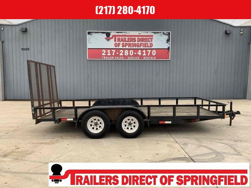 2001 Double L Utility Trailer 16' Tandem Axle 7000 GVWR Ramp Gate 2001 Double L Utility Trailer 16' Tandem Axle 7000 GVWR Ramp Gate