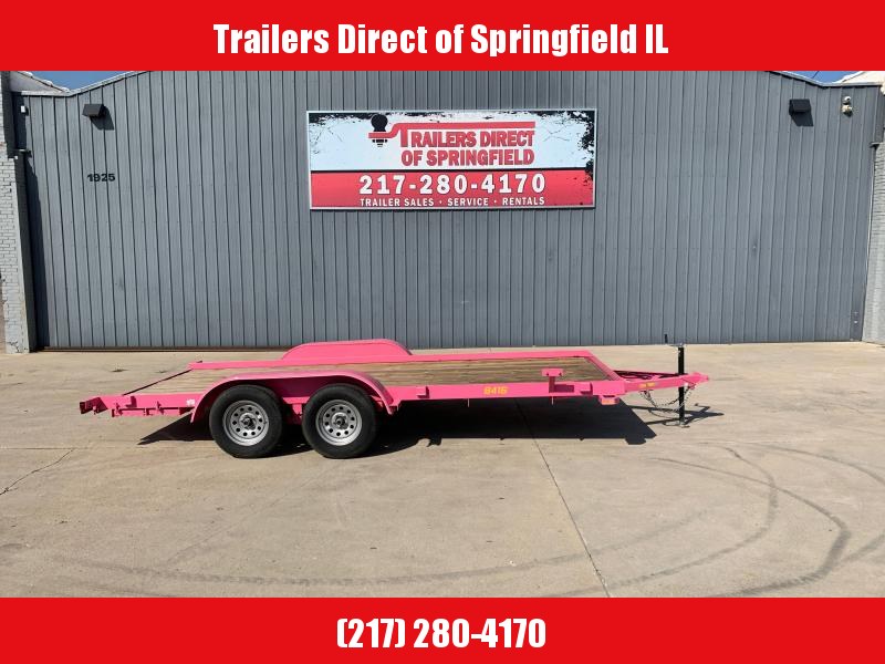 2019 Pink Doolittle 84X16 Utility 7K GVWR 5' SS Ramps Spare Tire Carrier 2019 Pink Doolittle 84X16 Utility 7K GVWR 5' SS Ramps Spare Tire Carrier