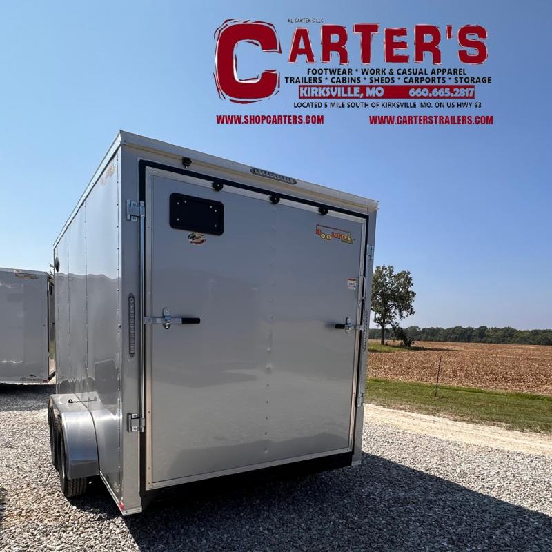 *MINOR HAIL DAMAGE SALE!* NEW 2024 Doolittle Trailer Mfg 7' X 14' (SILVER FROST) W/ REAR RAMP