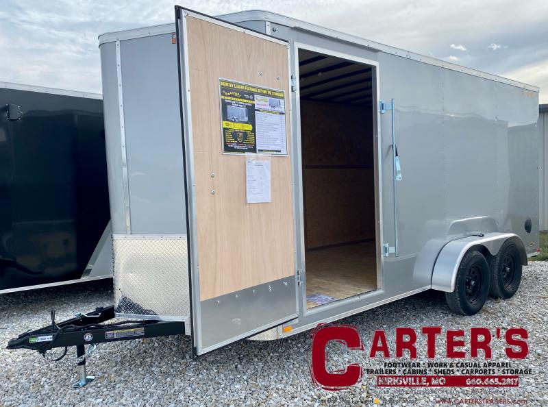 2023 Doolittle Trailer MFG. 7'X16' SILVER WITH REAR RAMP DOOR Cargo / Enclosed Trailer 2023 Doolittle Trailer MFG. 7'X16' SILVER WITH REAR RAMP DOOR Cargo / Enclosed Trailer