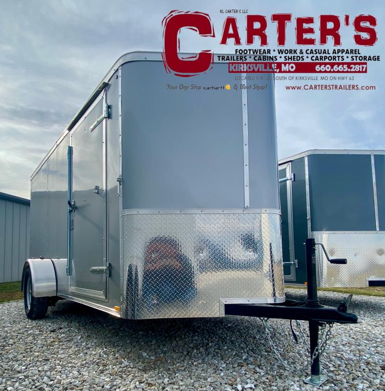 2023 Doolittle Trailer MFG. 6'X12' SA  W/ REAR RAMP DOOR (SILVER) Cargo / Enclosed Trailer