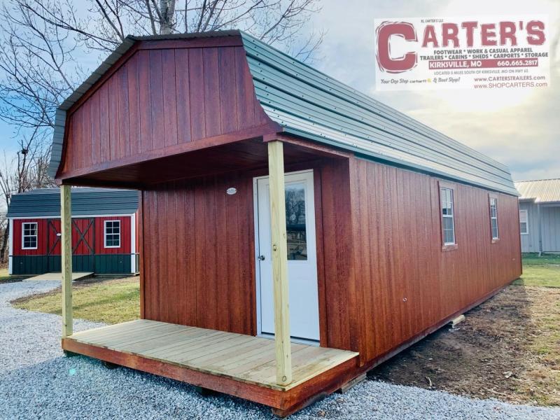 MIDWEST STORAGE BARNS 15' X 36' DELUXE CABIN Carter's Trailer Sales