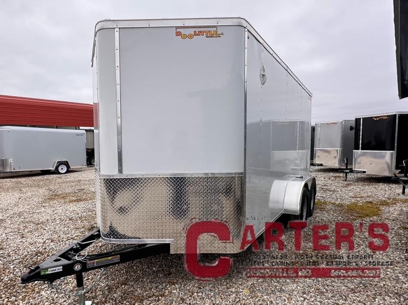2023 Doolittle Trailer Mfg 7'X14' (WHITE) WITH RAMP DOOR Cargo / Enclosed Trailer