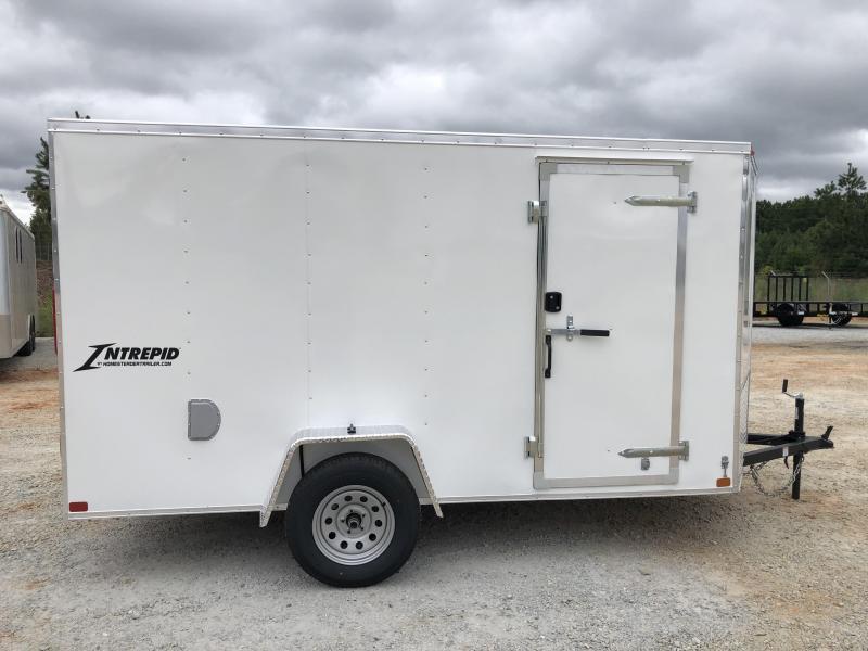2021 Homesteader 6 x 12 Intrepid Single Axle Enclosed Cargo Trailer - White 2021 Homesteader 6 x 12 Intrepid Single Axle Enclosed Cargo Trailer - White
