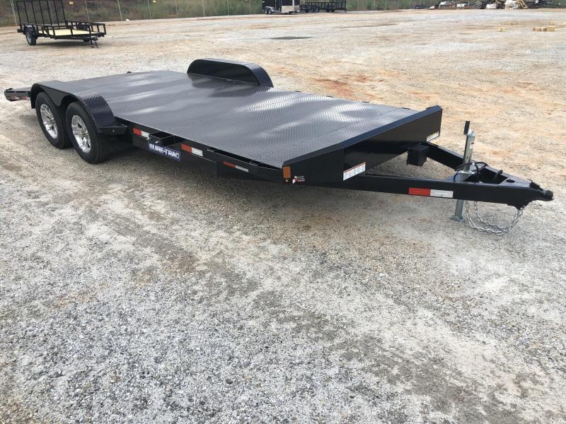 2022 Sure-Trac 7 x 20 Steel Deck Car Hauler 7k with Winch Plate 2022 Sure-Trac 7 x 20 Steel Deck Car Hauler 7k with Winch Plate