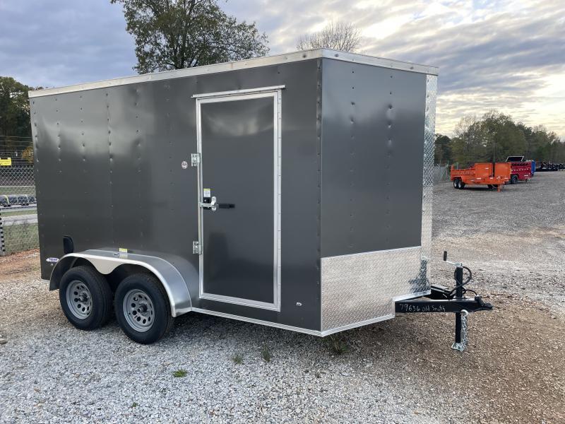 2023 Freedom 7 x 12 Tandem Axle Enclosed Cargo Trailer - Charcoal, 6'-6", RV and T-Bar lock 2023 Freedom 7 x 12 Tandem Axle Enclosed Cargo Trailer - Charcoal, 6'-6", RV and T-Bar lock