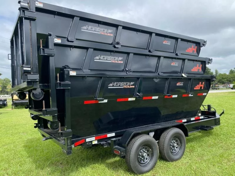2025 Horizon 14' RDZ BP Roll off Bundle (2) 7k Axles + 3 Bins w/ 4' Walls 007963