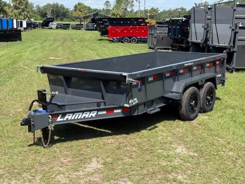 2025 14' Low-Pro Dump Trailer-7K Axles 10 Ply Tires-24" Sides