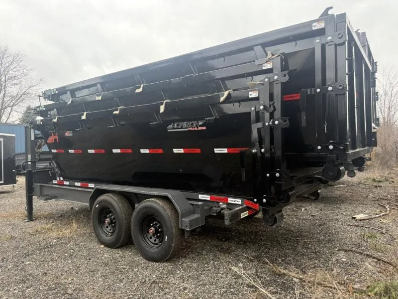 2026 Horizon 16' RDZ GN Roll off Bundle (8) 7k Axles + 3 Bins w/ 4' Walls 011143