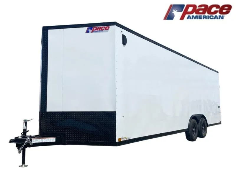 2026 8.5 x 24 Journey SE Flat Top Sloped V Nose Car Hauler (2) 5200 lbs Axles 131283