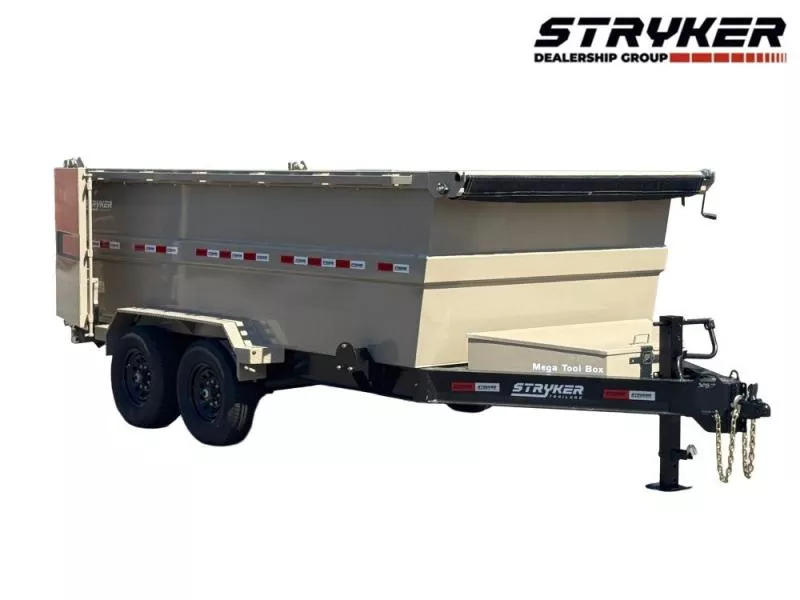 2025 14' SDT Dump Trailer 48" Side Walls-620 Scissor Lift-3 Way Gate