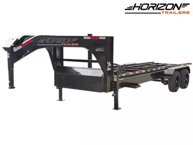 2026 16' Horizon HRD Gooseneck Roll Off Base Trailer Telescopic 12K Lift-(2) 10k Axles 014954