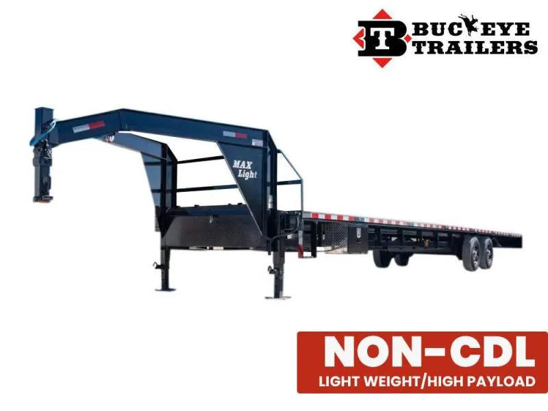 2025 Buckeye Max Light 40′ Gooseneck Flatbed Trailer
