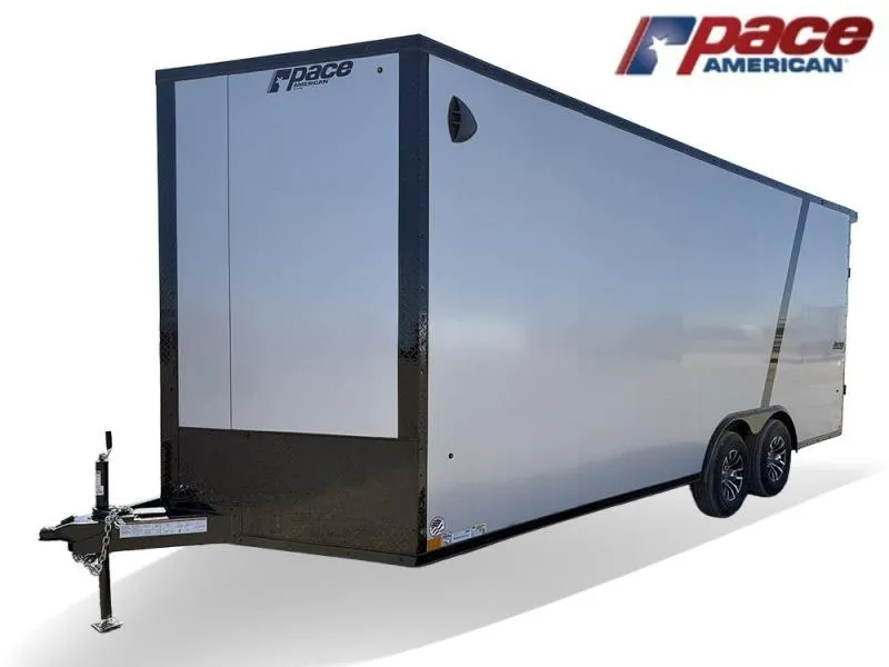 2026 8.5 x 20 XL SE Flat Top V Nose Car Hauler (2)-5200 lbs Axles 143070