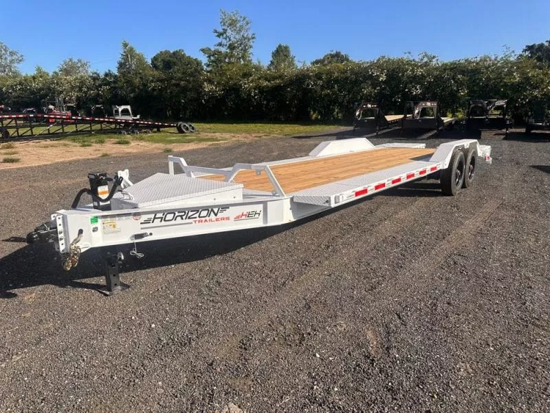2025 24' HEH Bumper Pull Equipment Trailer (2) 10K Axles, Drive Over Fenders, 3' Dove W/ Mountain Ramps