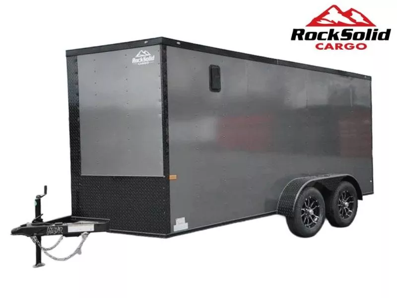 2026 7 x 14 TA Enclosed Trailer-Black Out Package-.080 Polycore 069669