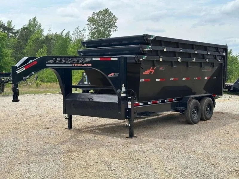 2026 Horizon 16' RDZ GN Roll off Bundle (2) 7k Axles + 3 Bins w/ 4' Walls 1137-A