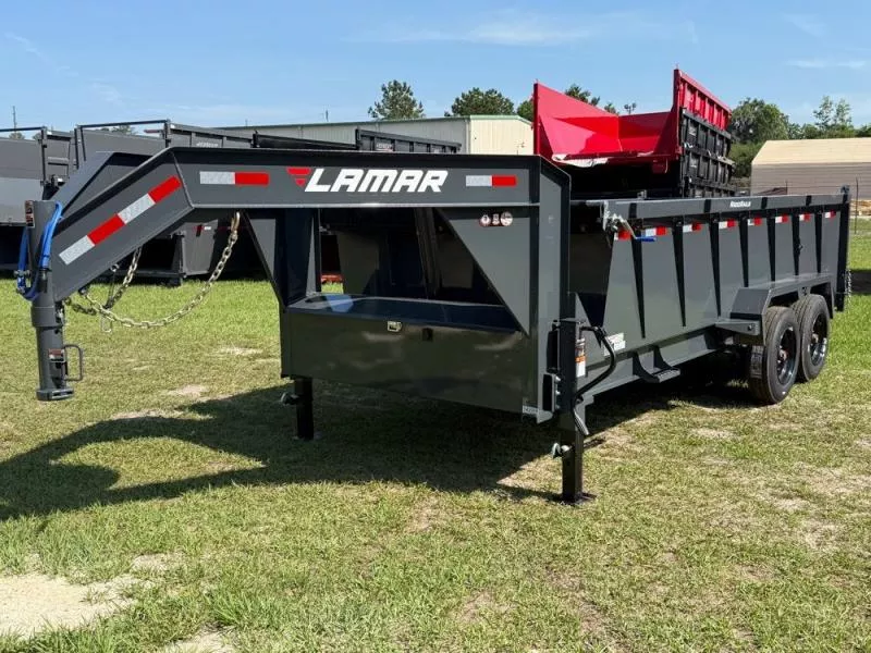 2025 16' DT GN Dump 36" Sides-8K Axles-Telescopic Lift