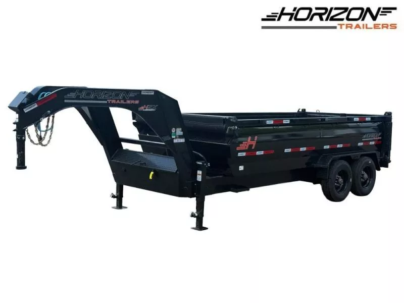 2025 16' HZX GN Dump Trailer 10K Axles 3' High Sides