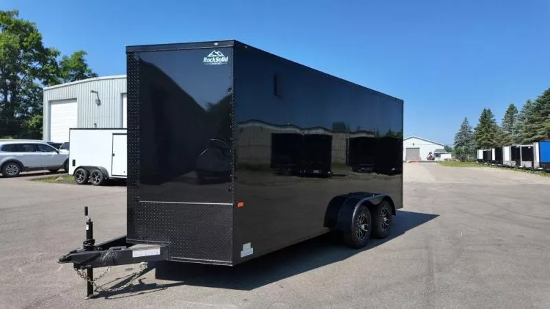 2025 7 x 16 TA Enclosed Trailer-Black Out Package-.080 Polycore-7' Interior 067314