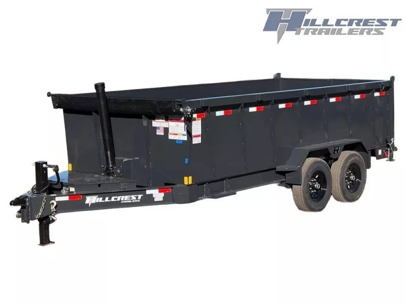 2025 16' Dump Trailer GN 40" Side Walls-Telescopic Lift-7k Axles