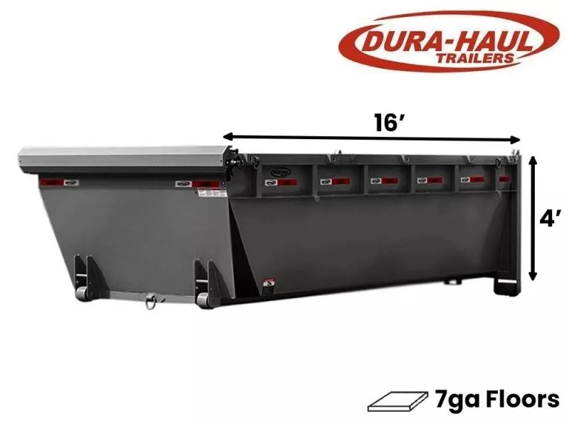 2025 16' Roll Off Bin-4' Side Wall-7 Gauge Floor 0112-5