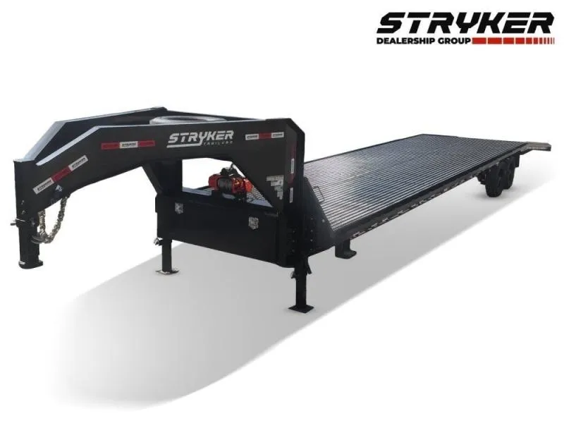 2026 40' Stryker Gooseneck Mesh Deck Multi Car Hauler-(2) 8k Axles-12k GVWR Derated 4124