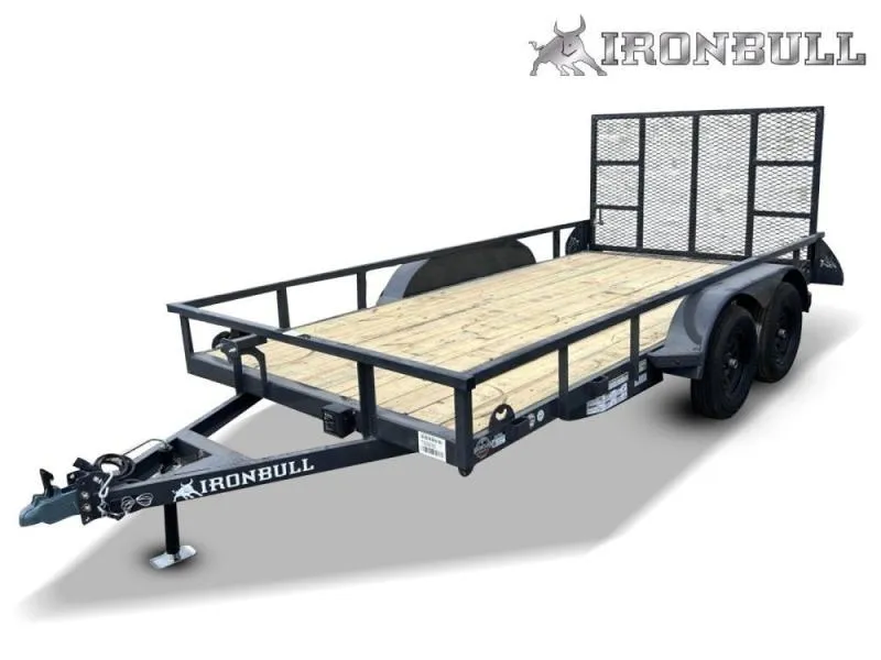 2026 14' x 83" Iron Bull UTB Bumper Pull Utility Trailer-(2) 3,500 lb Axles 112463
