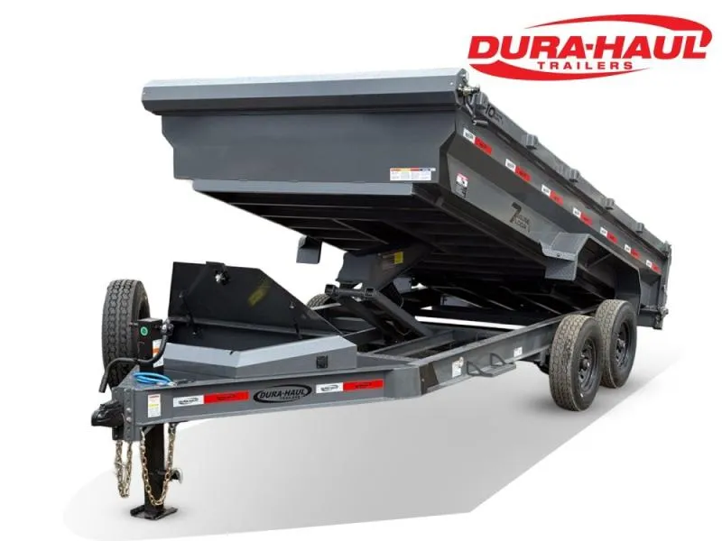 2026 16' Dura-Haul DRL Bumper Pull Dump Trailer 24" Side Walls-(2) 8K Axles 011632