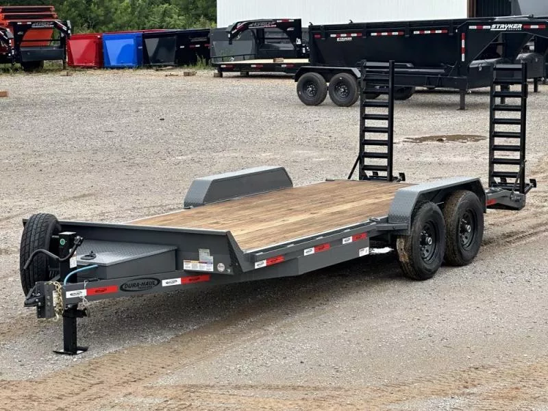 2025 20' ERH Equipment Trailer (2) 7K Axles, Stand Up Ramps