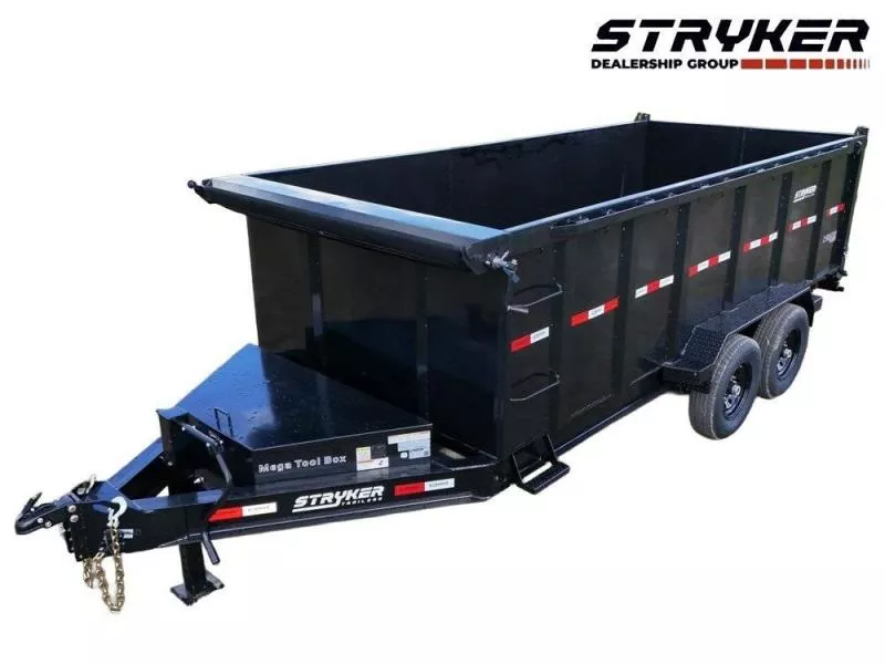 2025 16' SDT Dump Trailer (2) 8K Axles 48" Side Walls-620 Scissor Lift-3 Way Gate