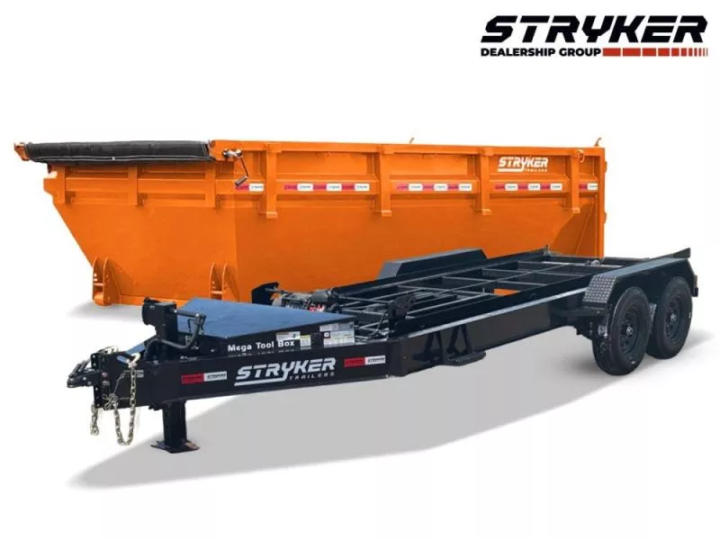 2025 Stryker 14' BP Roll off Bundle (2) 7k Axles + 1 Bin w/ 4' Walls 002579