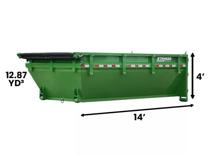 2025 14' Roll Off Bin 4' Walls 2-1302
