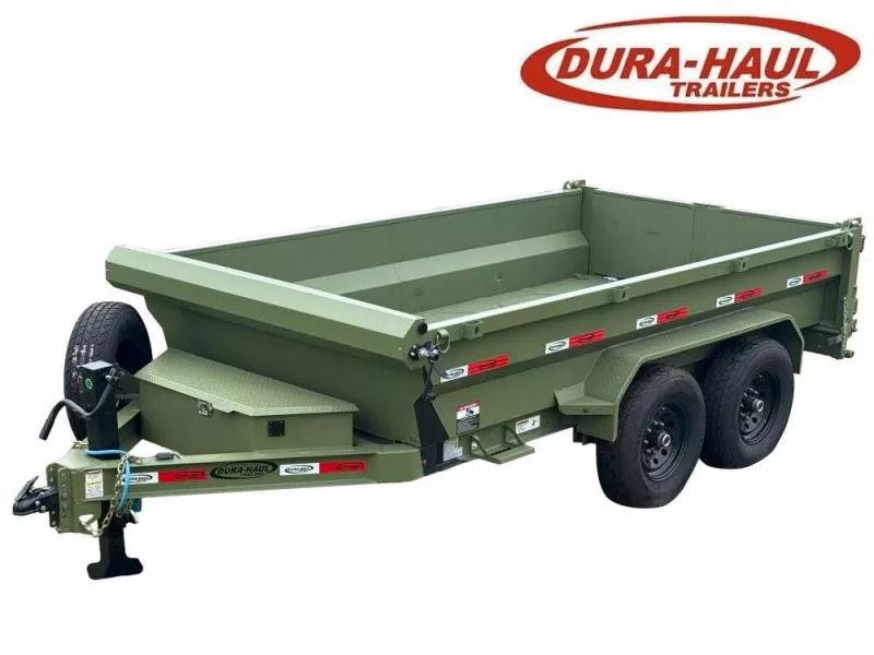 2026 12' x 6' Dump Trailer DRM 24" Side Walls (2) 7K Axles Scissor Lift
