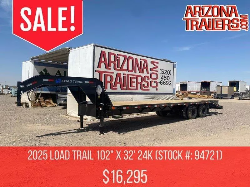 2025 32' Tandem Dually Axle Gooseneck Equipment Hauler Trailer 354973