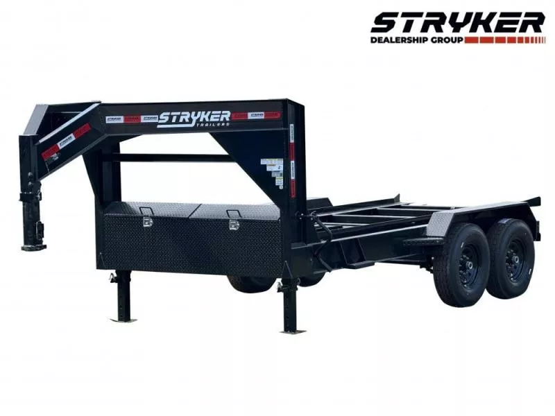 2026 14' Stryker Gooseneck Roll Off Base Trailer-(2) 7K Axles 003882