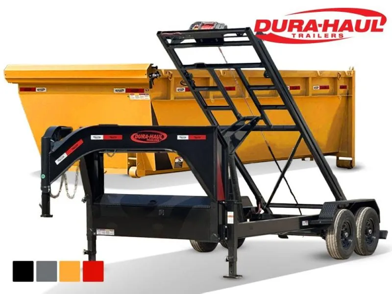 2026 Dura Haul 16' GN Roll Off Bundle (2) 7k Axles + Bin 4' Walls KOGN16