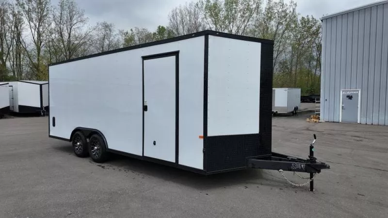2025 8.5 x 20 TA Enclosed Trailer-(2) 5200lb Axles-Black Out Package-.080 Polycore 65308