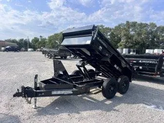 2026 10' x 60" Iron Bull DTB Bumper Pull Dump Trailer 18" Side Walls-(2) 5200 lb Axles TU4824